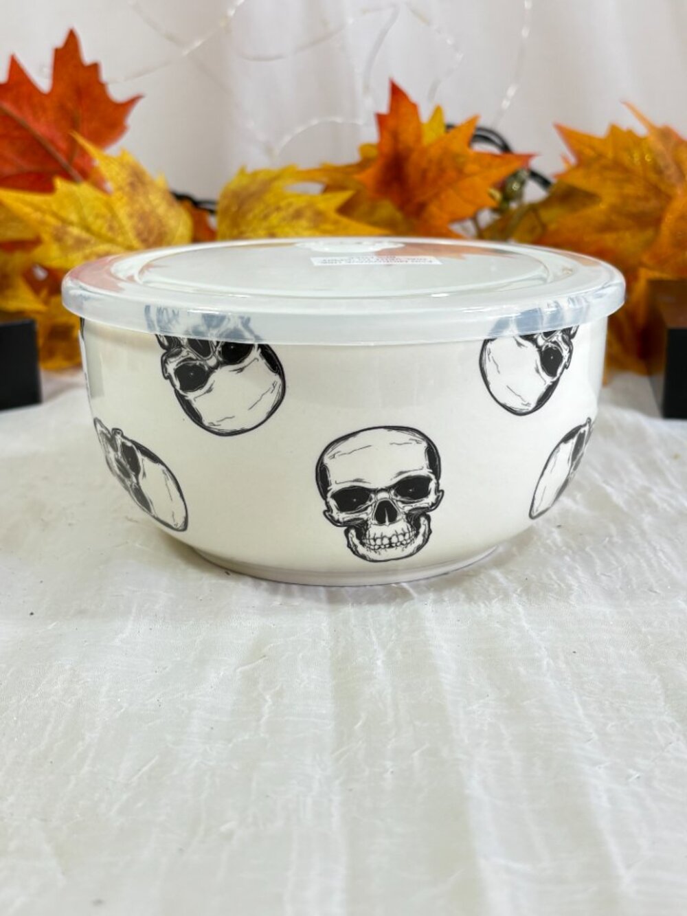 Maxcera Halloween Skull Steam Release Dial Vent Lid (Microwavable) Bowl New